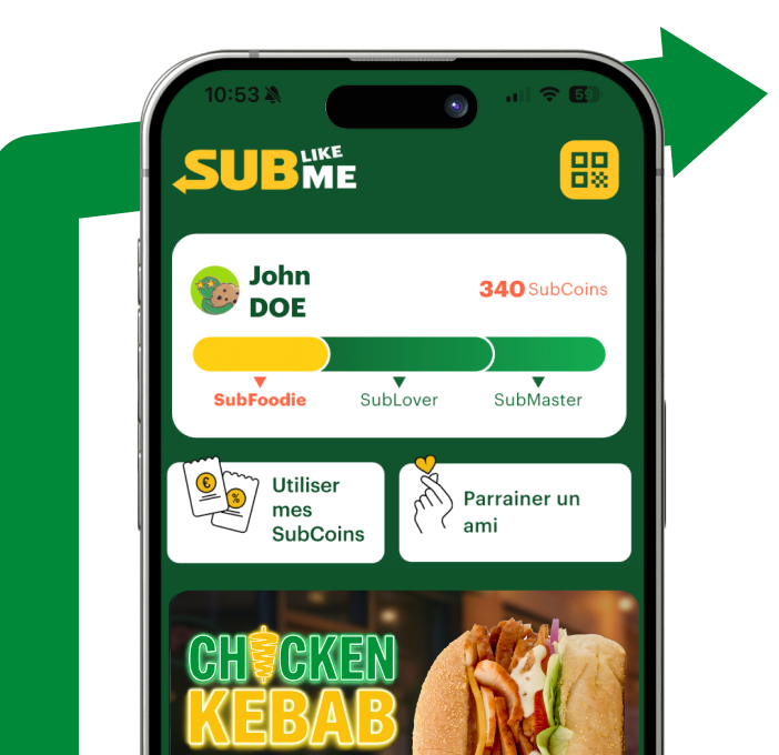 Subway App on Phone