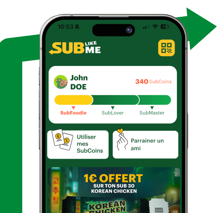 Subway App on Phone